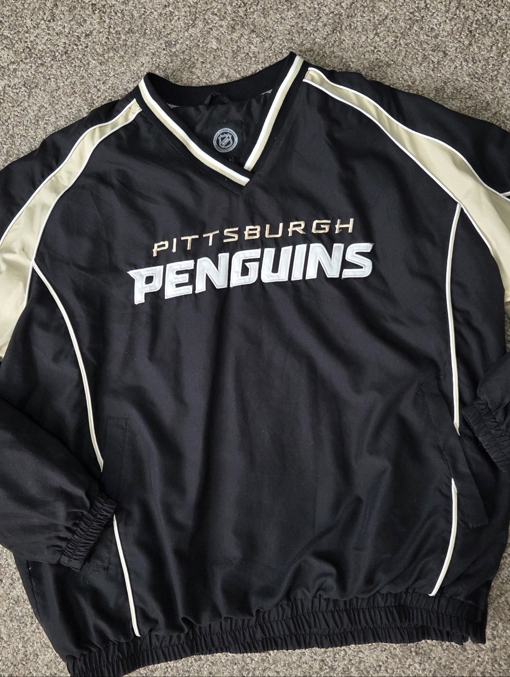 Pittsburgh Penguins‎ NHL Lined Mediumweight Mens XXL Pull-over Jacket Vintage